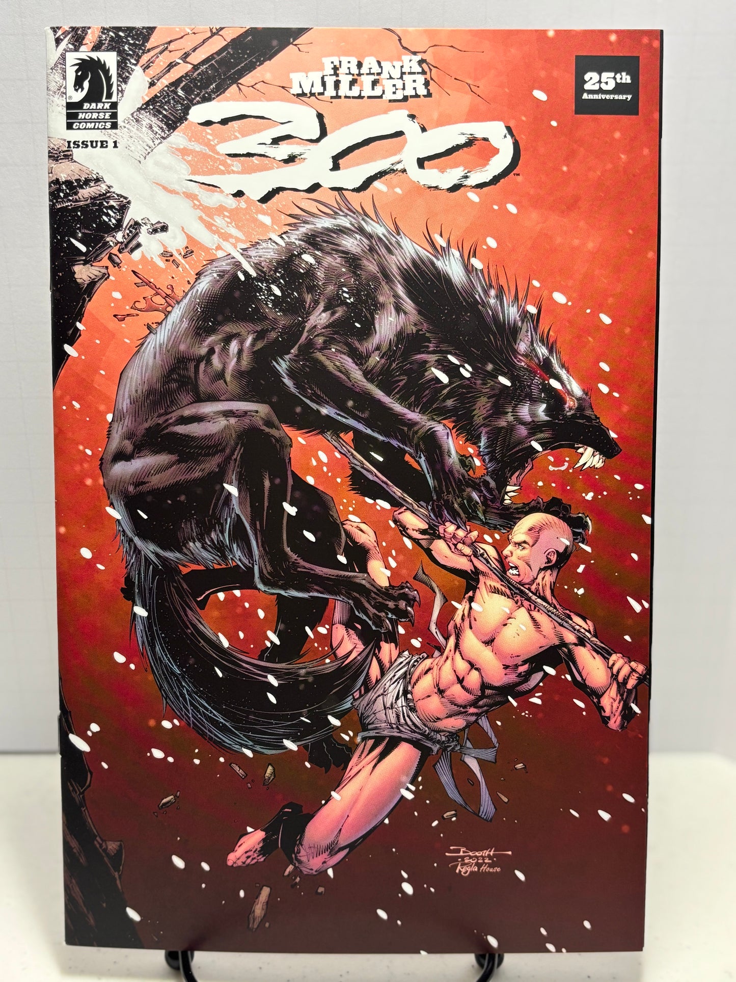 FRANK MILLER'S 300 # 1 BOOTH TRADE DRESS EXCLUSIVE 25TH ANNIVERSARY W/COA 132/1000