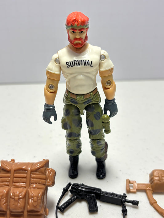 1987 GI Joe Outback w/Flashlight, Backpack, Belt, and Weapon