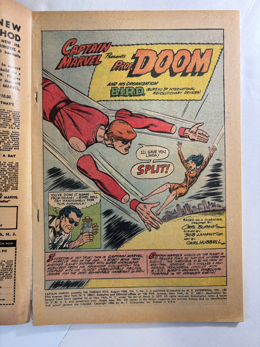 Captain Marvel Presents: The Terrible 5 #1 1966