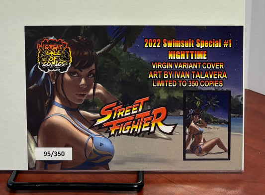 2022 SWIMSUIT SPECIAL #1 NIGHTIME IVAN TALAVERA VARIANT LTD 350 W/COA NM