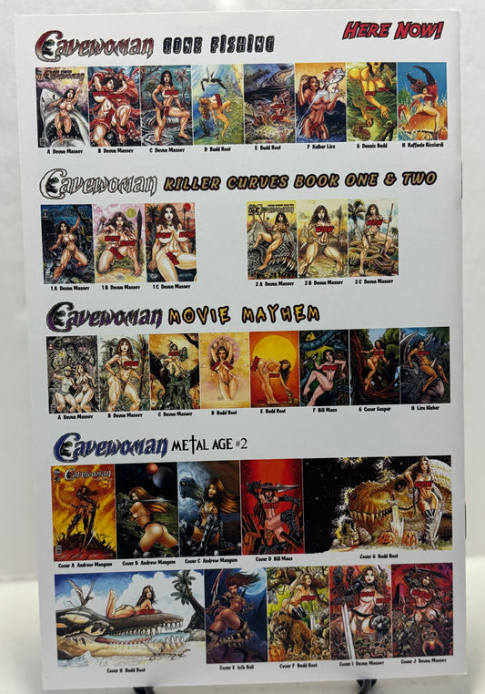 Cavewoman Gone Fishing Cover C LTD 350 NM