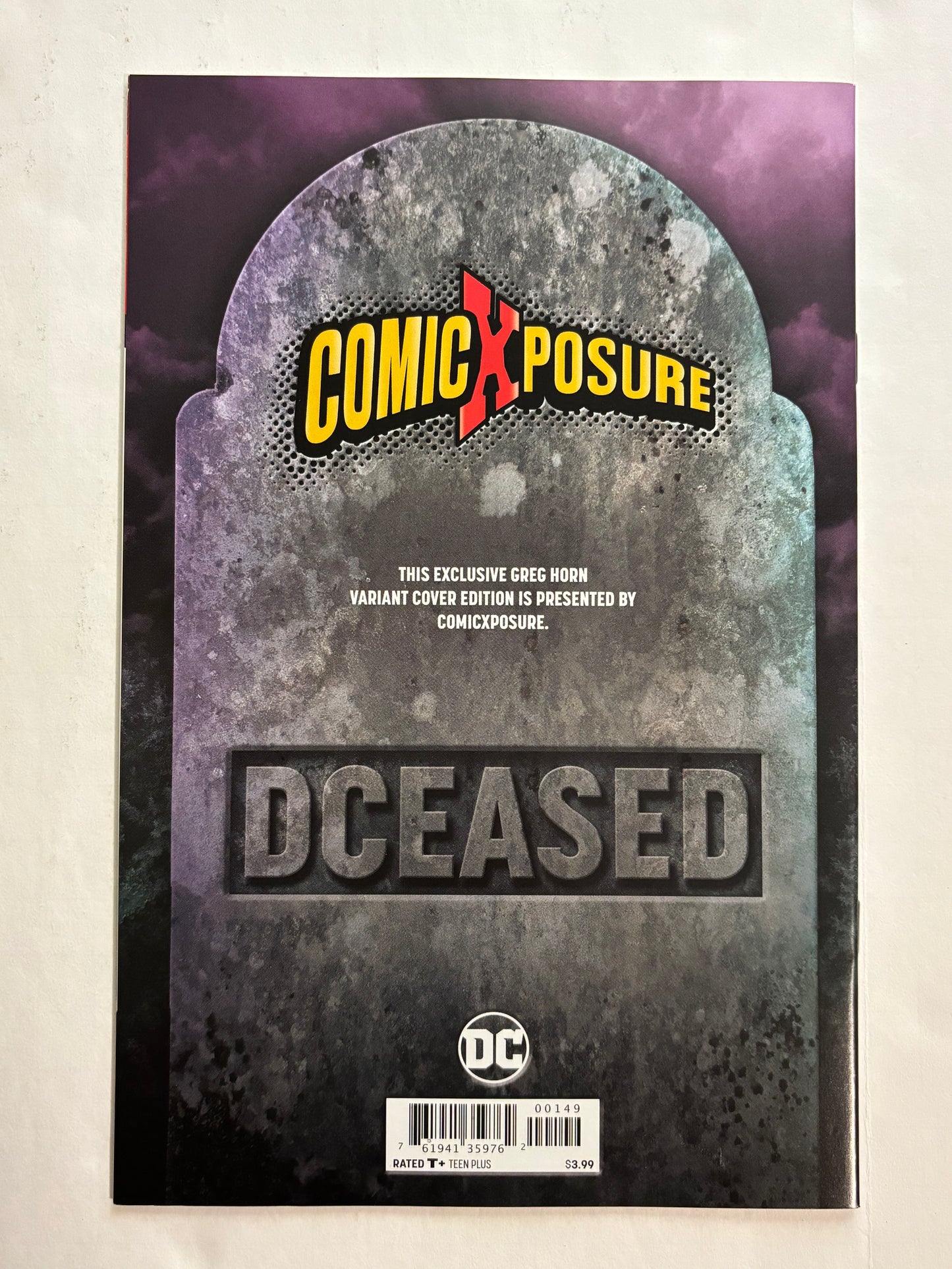 DCEASED #1 Greg Horn Trade Dress Exclusive NM (pre-owned)