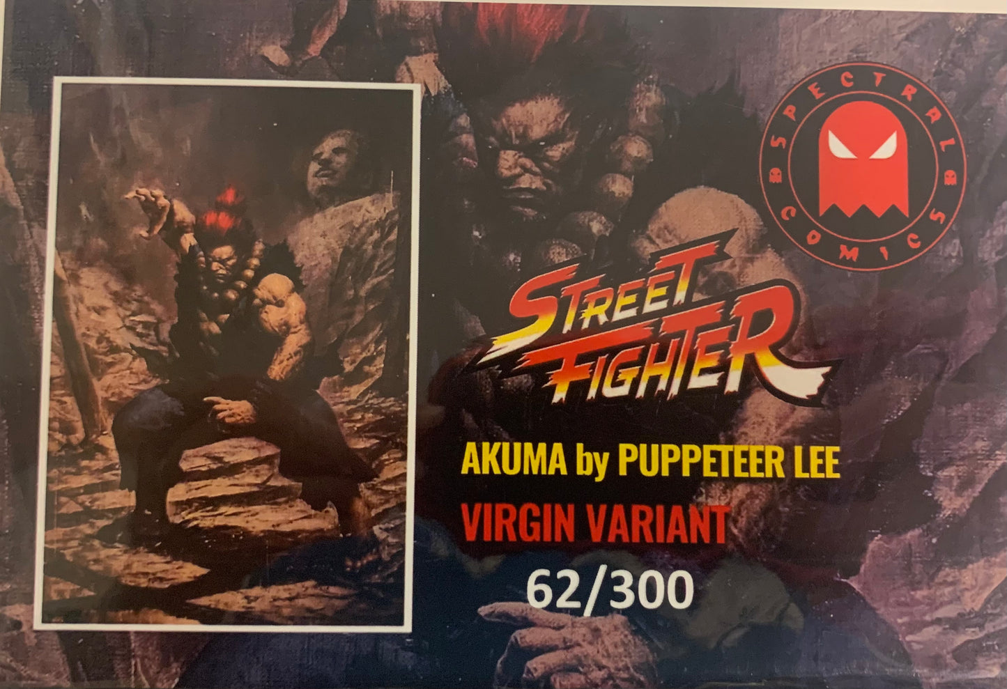 STREET FIGHTER #1 LEE AKUMA VIRGIN VARIANT LTD 300 ISSUE 62/300 MEGACON EXCLUSIVE (pre-owned)