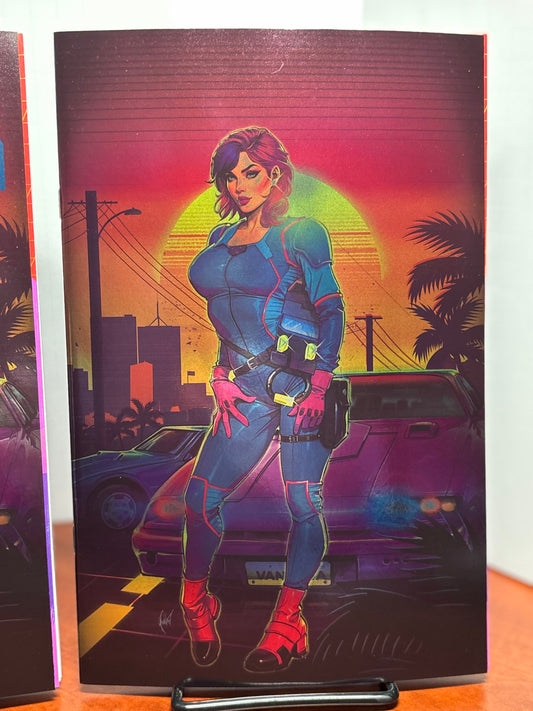 MASK #1 CEDRIC POULAT Trade FOIL & Virgin FOIL Variant AB Set LTD 1000 NM