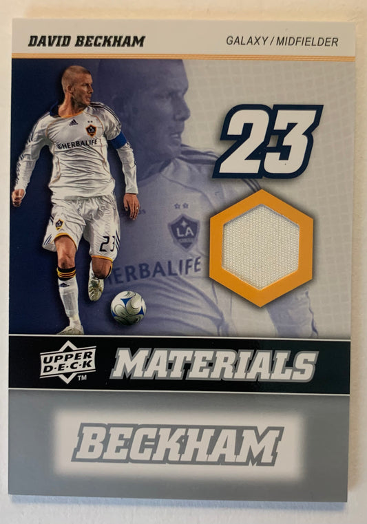 2008 Upper Deck MLS David Beckham Materials