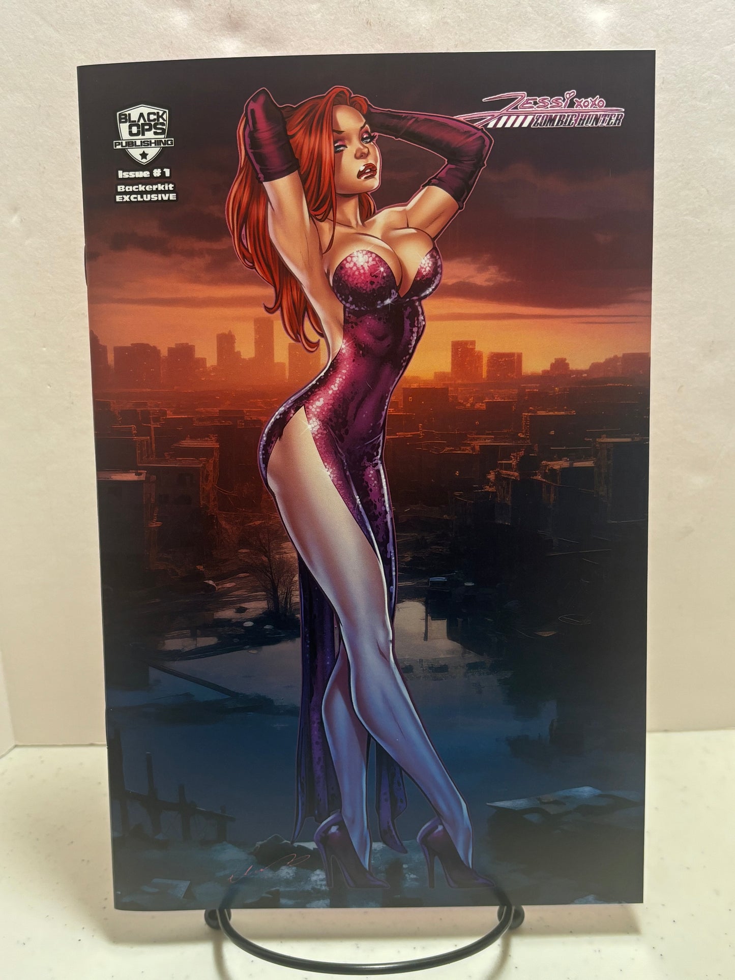 Elias Chatzoudis Jessie Zombie Hunter #1 Kickstarter Backerkit Exclusive NM