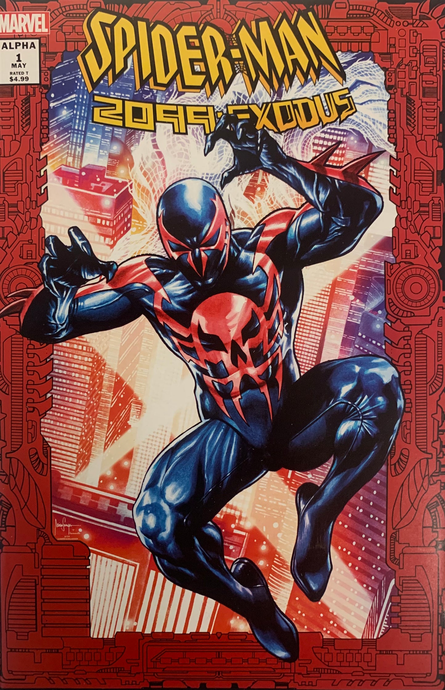 Spider-Man 2099 Exodus Alpha #1 Mico Suayan Trade Variant Cover Marvel Comics NM (pre-owned)