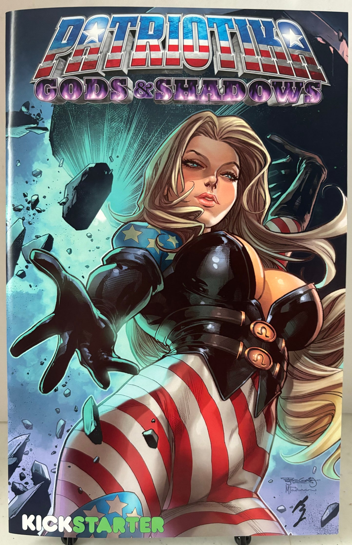 Patriotika Gods & Shadows 1 Kickstarter Cover NM Stephen Segovia