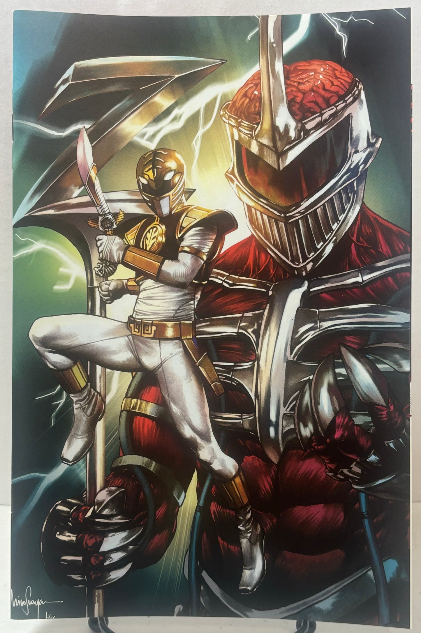 MIGHTY MORPHIN #1 BOOM! STUDIOS (2020) MICO SUAYAN VIRGIN VARIANT LTD to 300 (pre-owned)