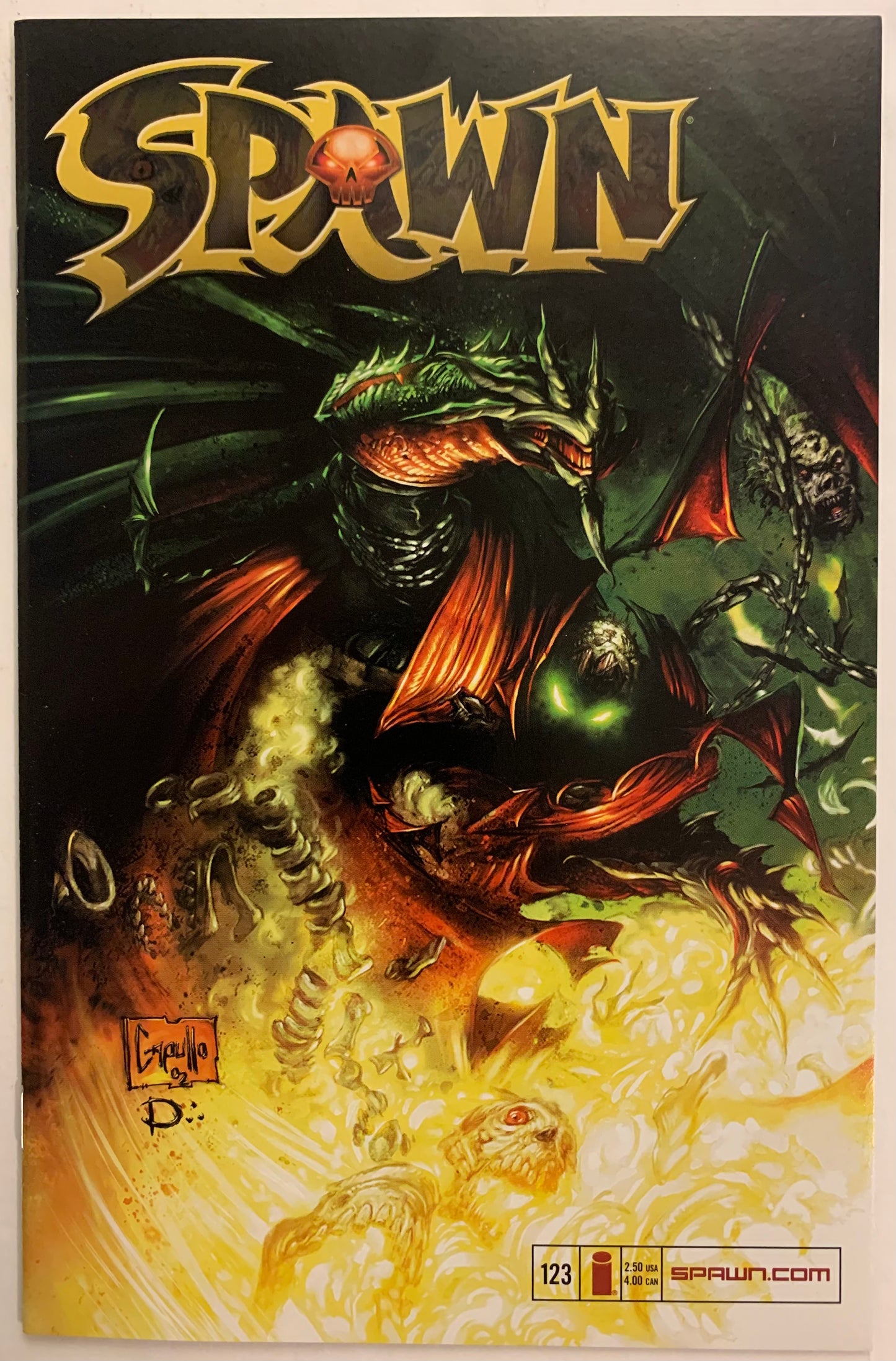 Spawn #123 Low Print Run Cover by Greg Cupullo VF / NM (pre-owned)