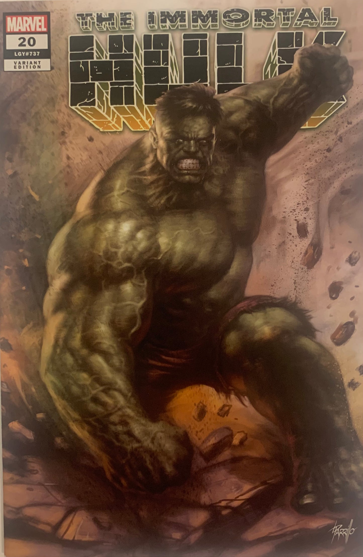 The Immortal Hulk #20 Lucio Parrillo Exclusive Trade Dress Variant NM (pre-owned)