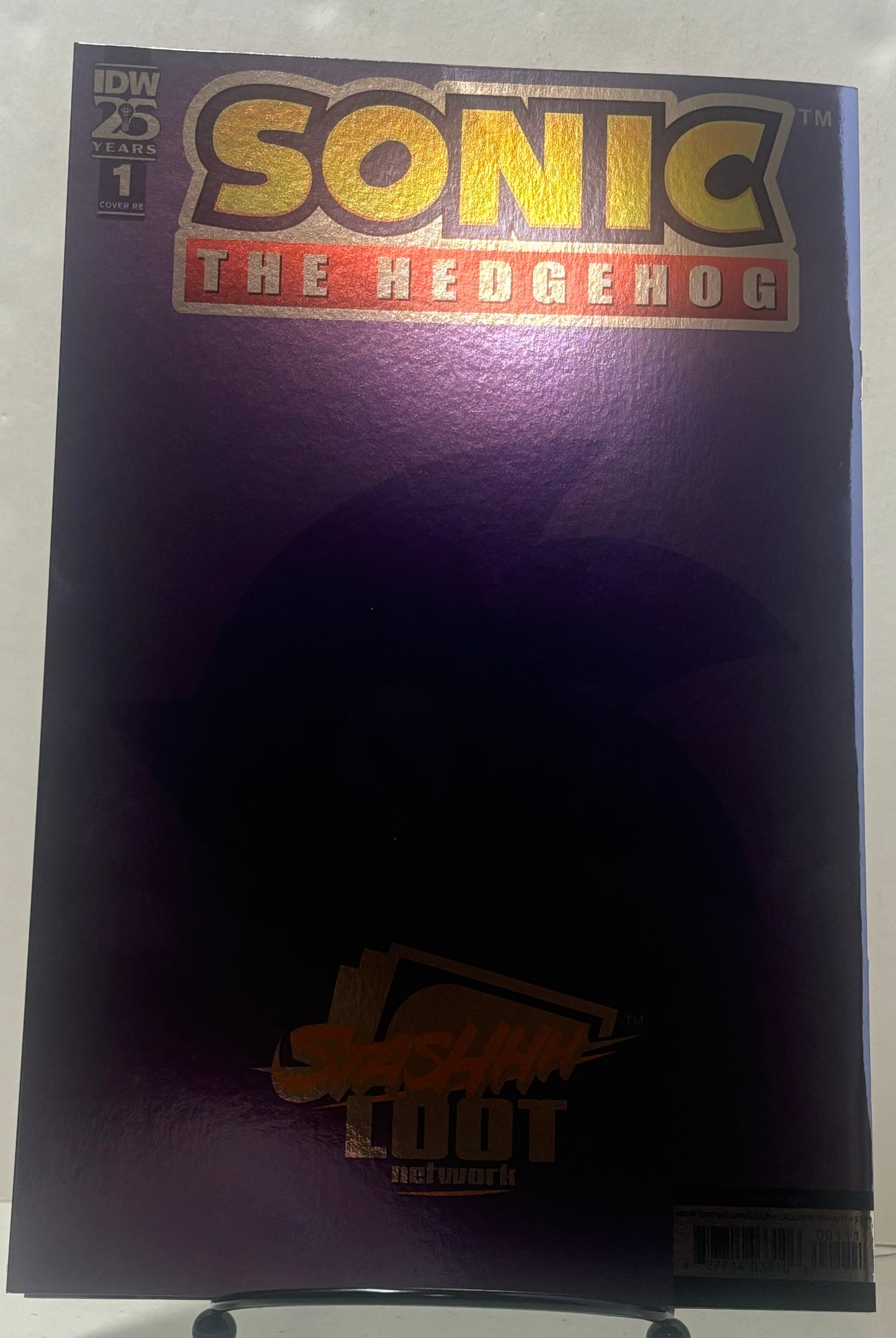 C2E2 and Stashhhloot Exclusive Sonic Logo Foil Cover NM (pre-owned)