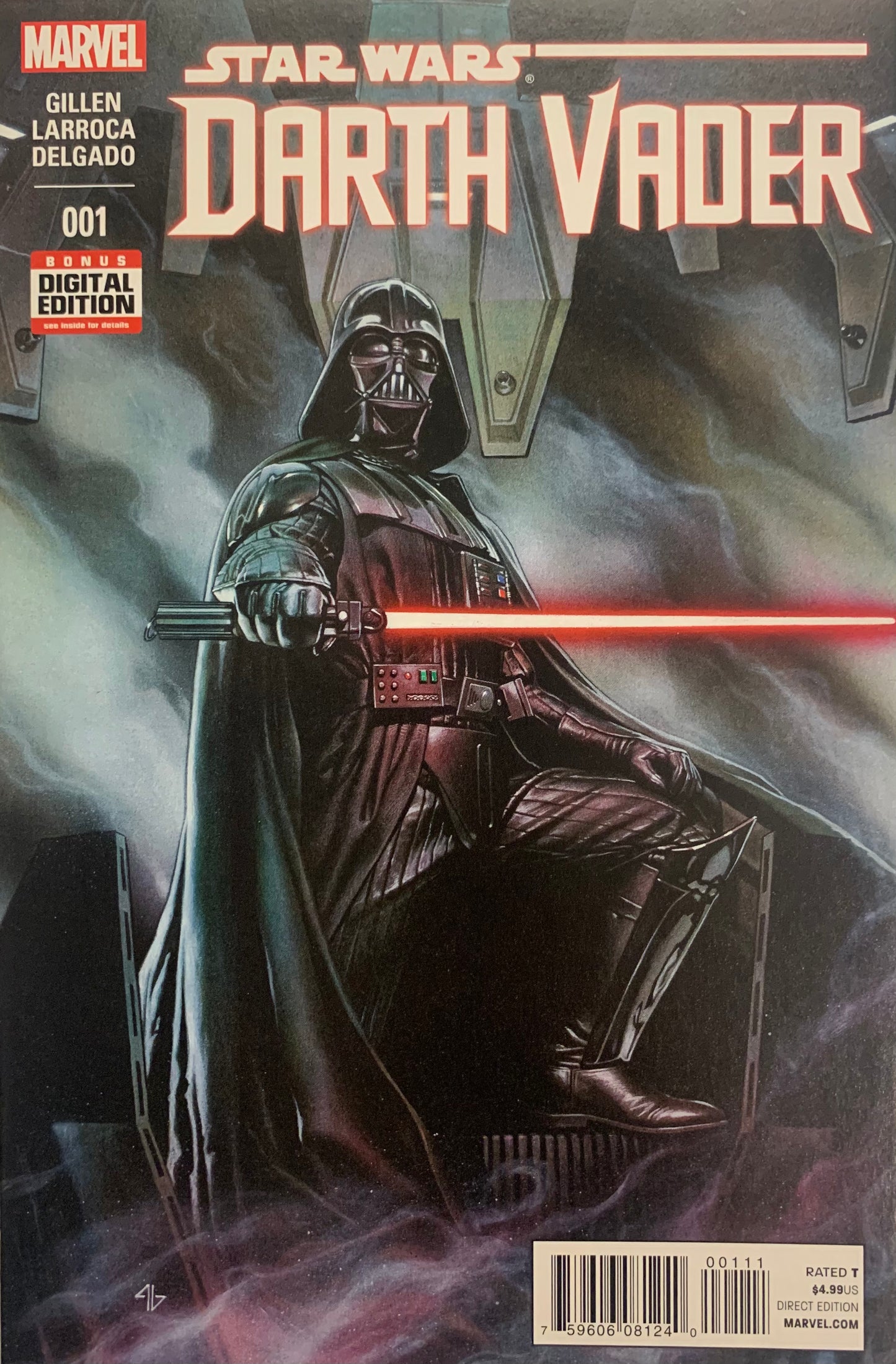 Star Wars: Darth Vader 1, 1st Print, 2015 1st Appearance of BLACK KRRSANTON NM (pre-owned)