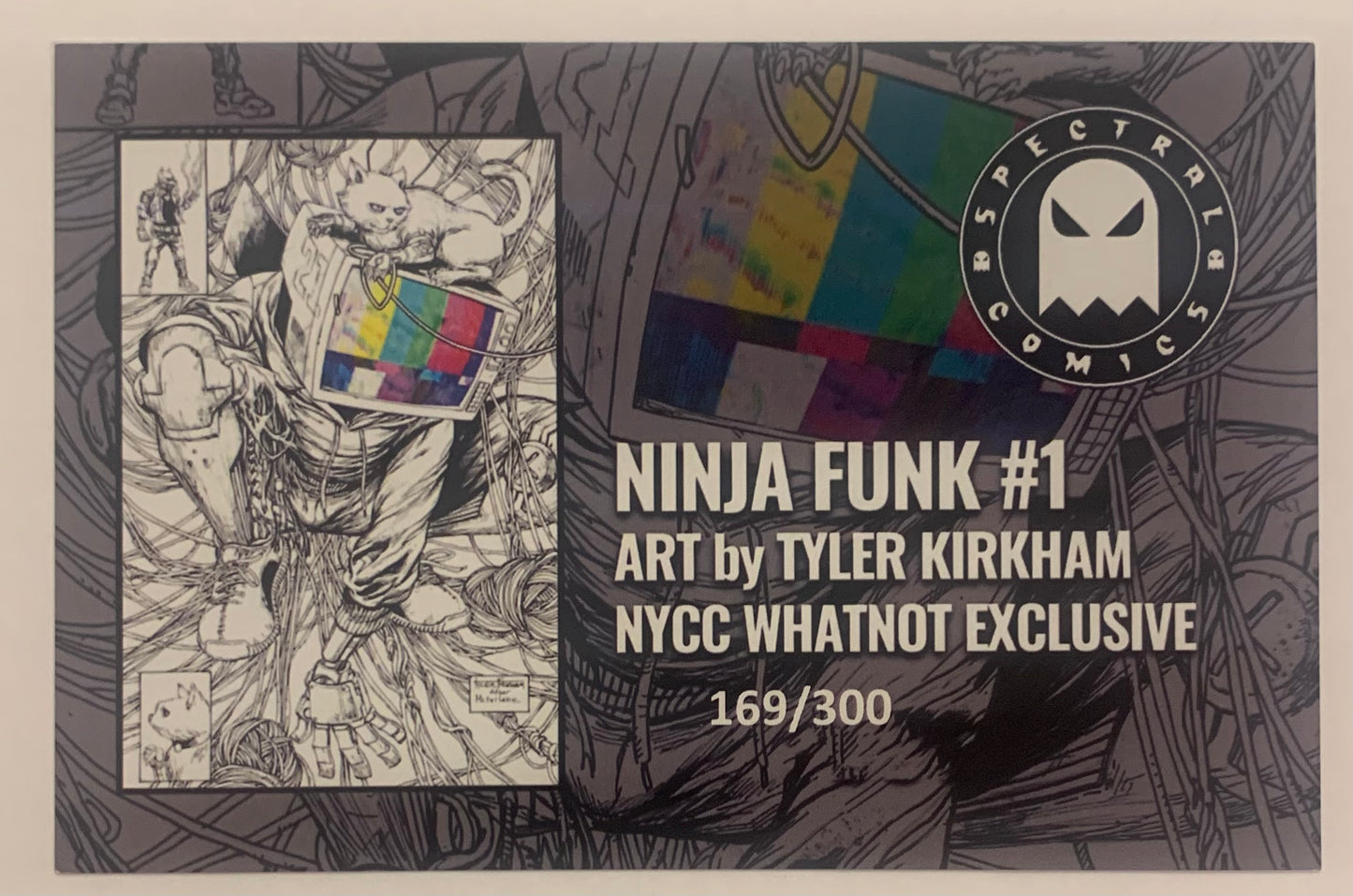 Ninja Funk #1 Whatnot Exclusive Virgin by Tyler Kirkham 169/300 NM w/COA (pre-owned)