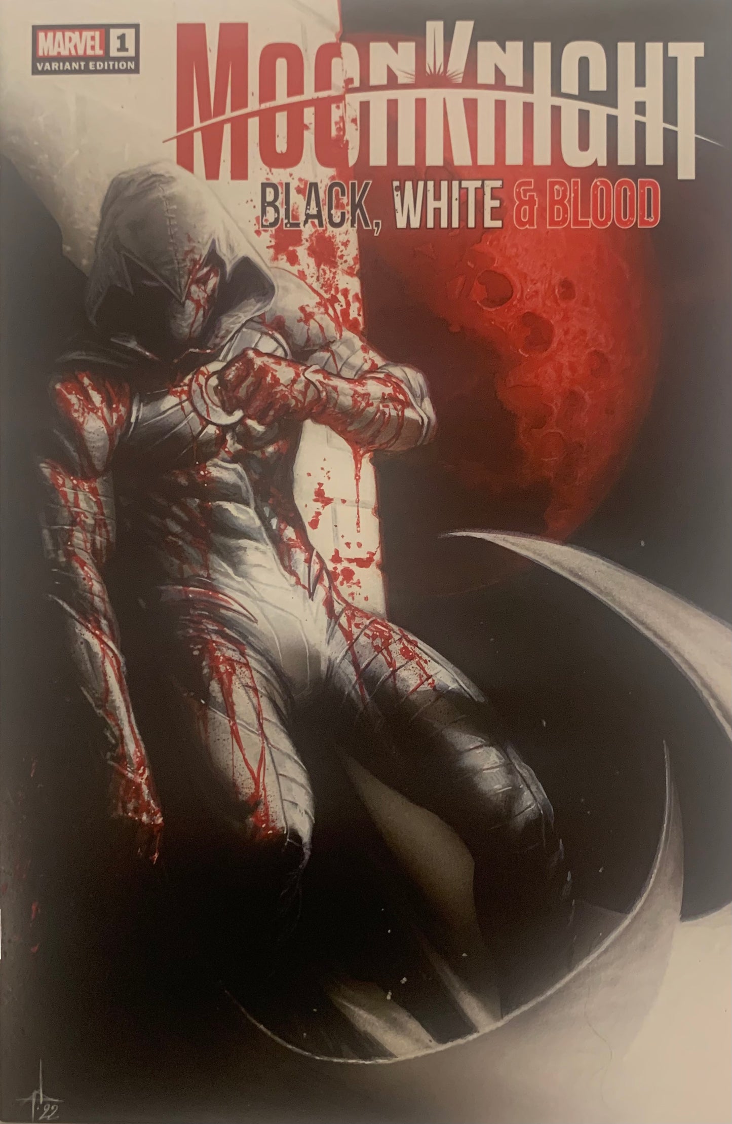 Moon Knight Black, White, & Red Gabriele Dell'Otto Exclusive Trade Dress NM (pre-owned)