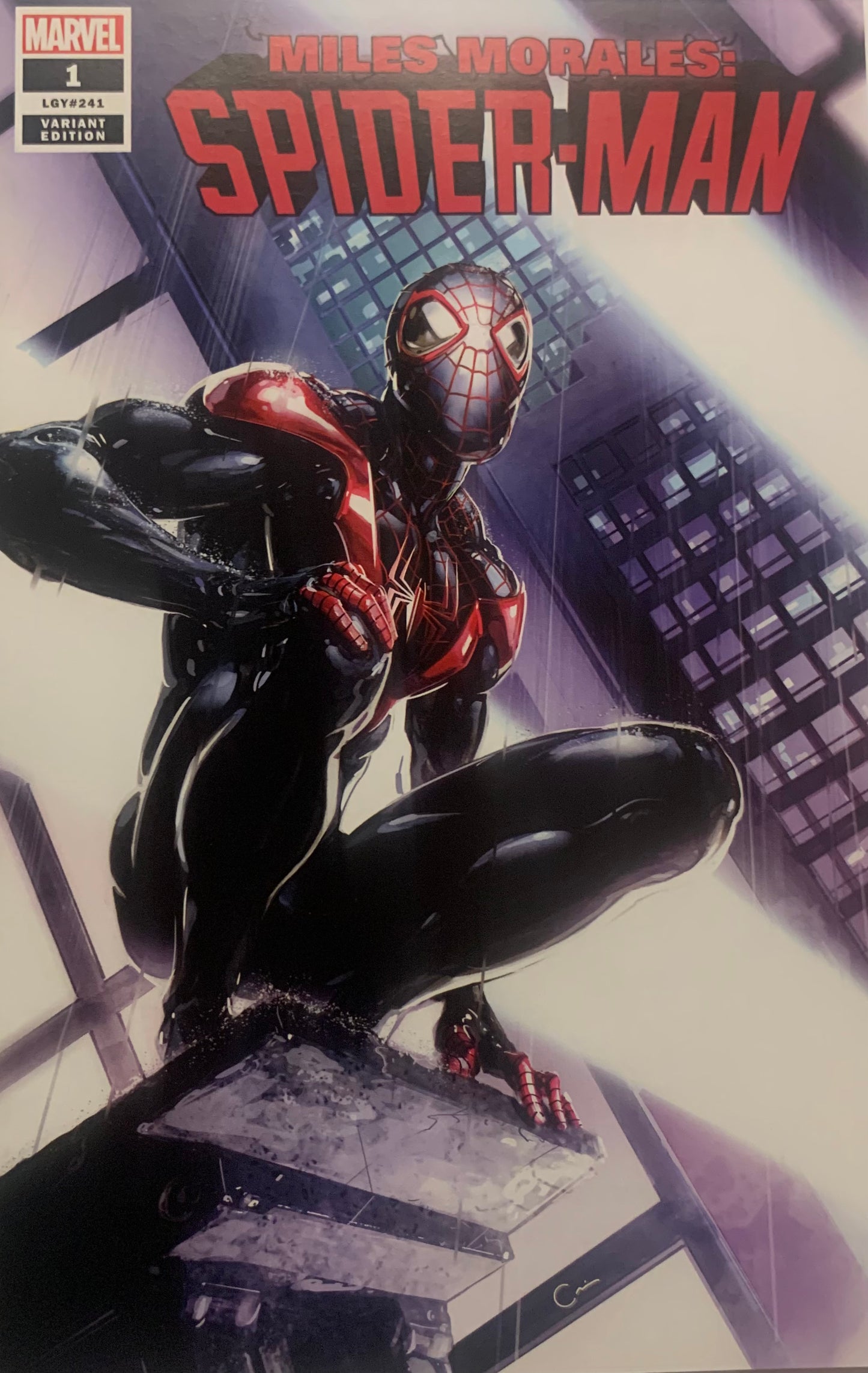 Miles-Morales: Spider-Man Exclusive Trade Dress Variant by Clayton Crain NM (pre-owned)