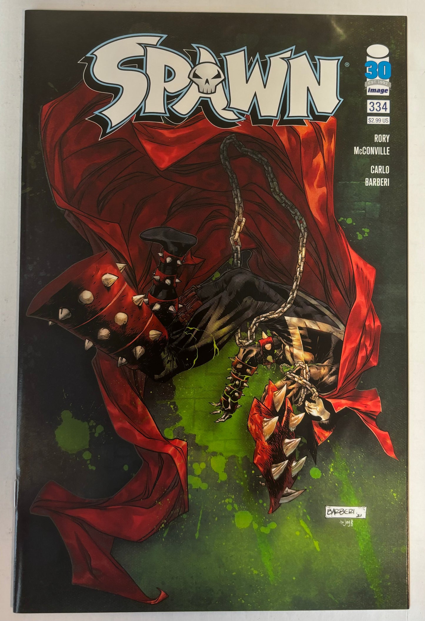 Spawn #334 Cover B Image Comics Todd McFarlane NM (pre-owned)