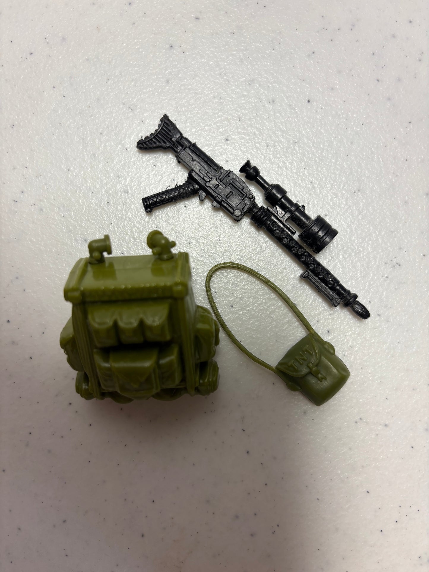 1987 GI Joe Tunnel Rat V1 w/ backpack, weapon and satchel