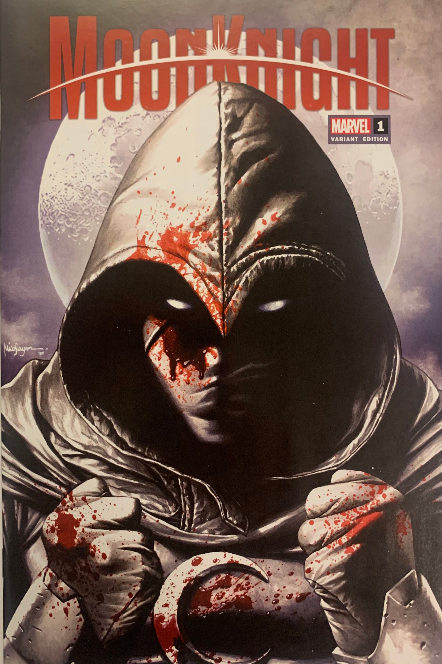 MOON KNIGHT #1 MICO SUAYAN EXCLUSIVE TRADE DRESS VARIANT COVER NM (pre-owned)