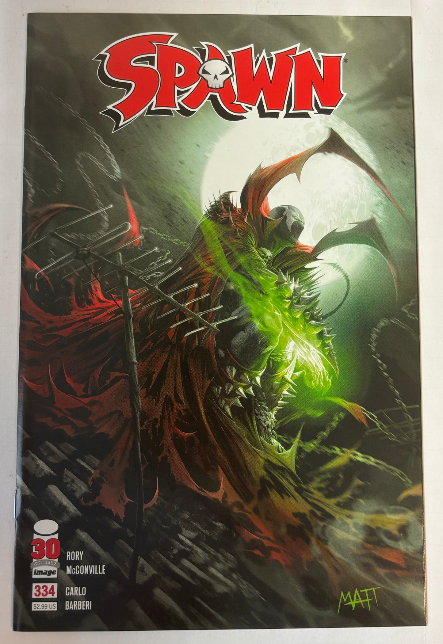 Spawn #334 Cover A Image Comics Todd McFarlane NM (pre-owned)