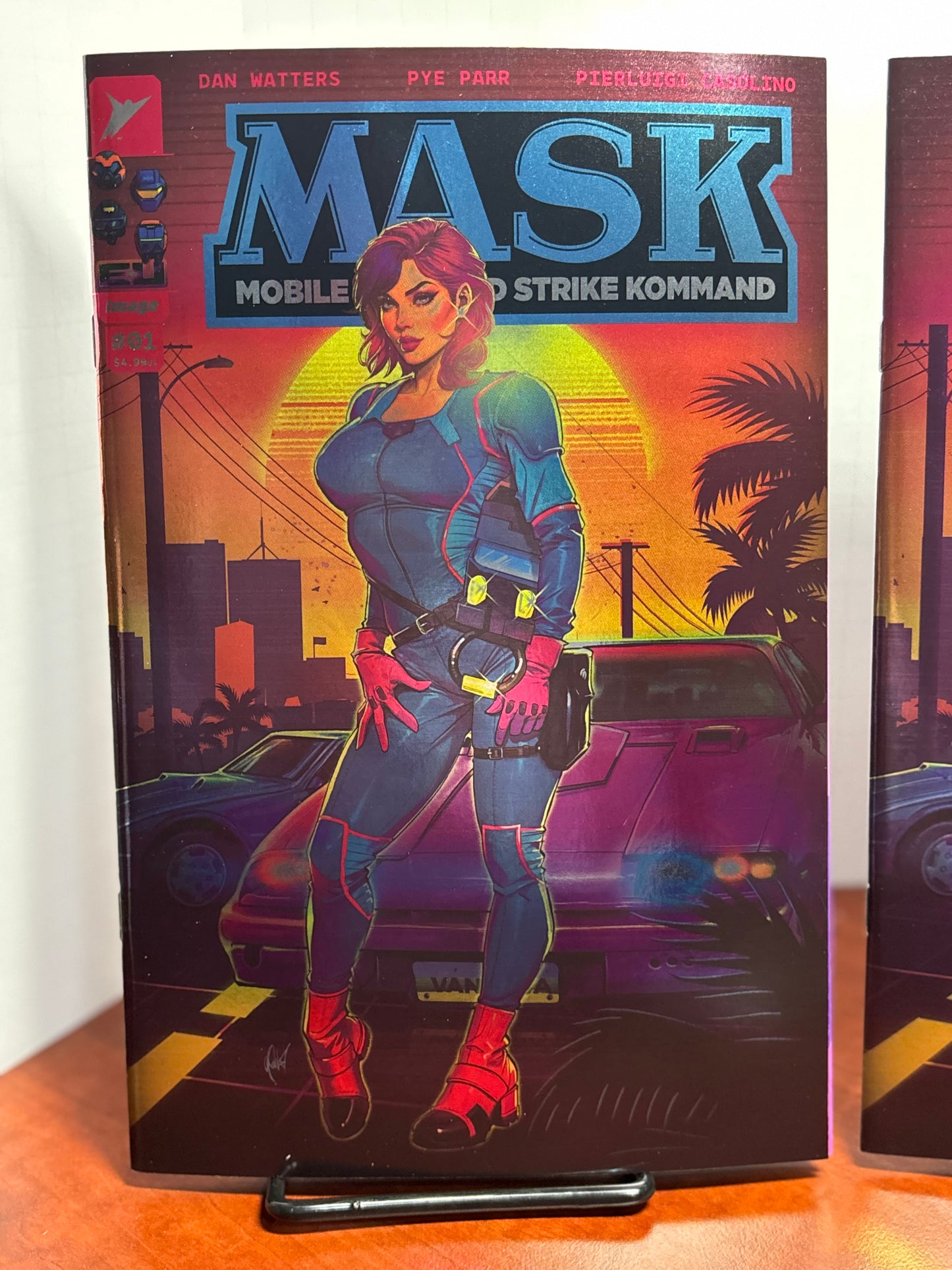 MASK #1 CEDRIC POULAT Trade FOIL & Virgin FOIL Variant AB Set LTD 1000 NM