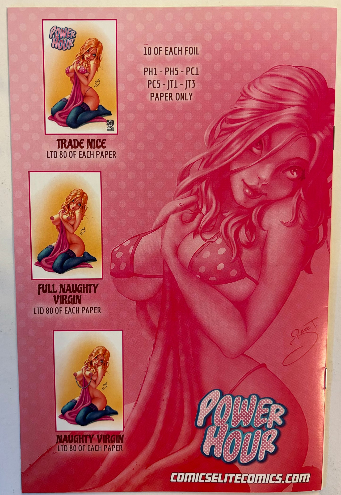 Power Hour #2 Preview Blanket Girl Trade Dress by Jake T. LTD 80 NM