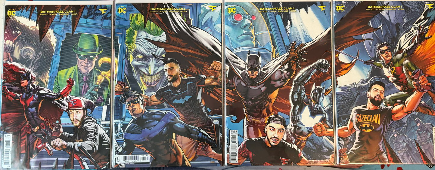 Batman / Faze Clan 1 (4) Connecting Covers NM (pre-owned)