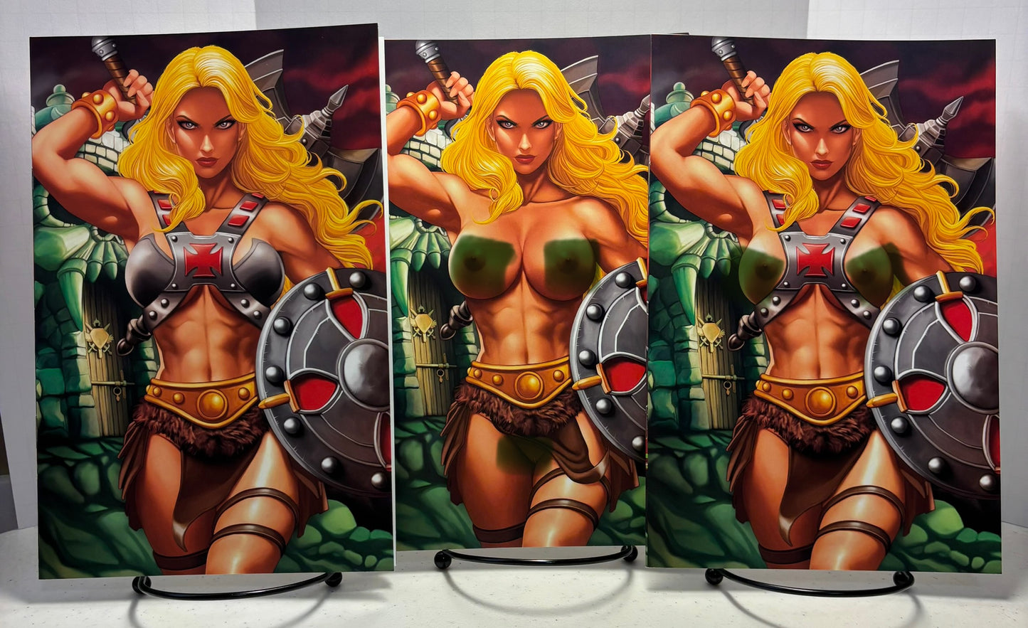 Cool Comics Cover Gallery Jose Cano He-Man Cosplay 3 Comic Virgin set NM