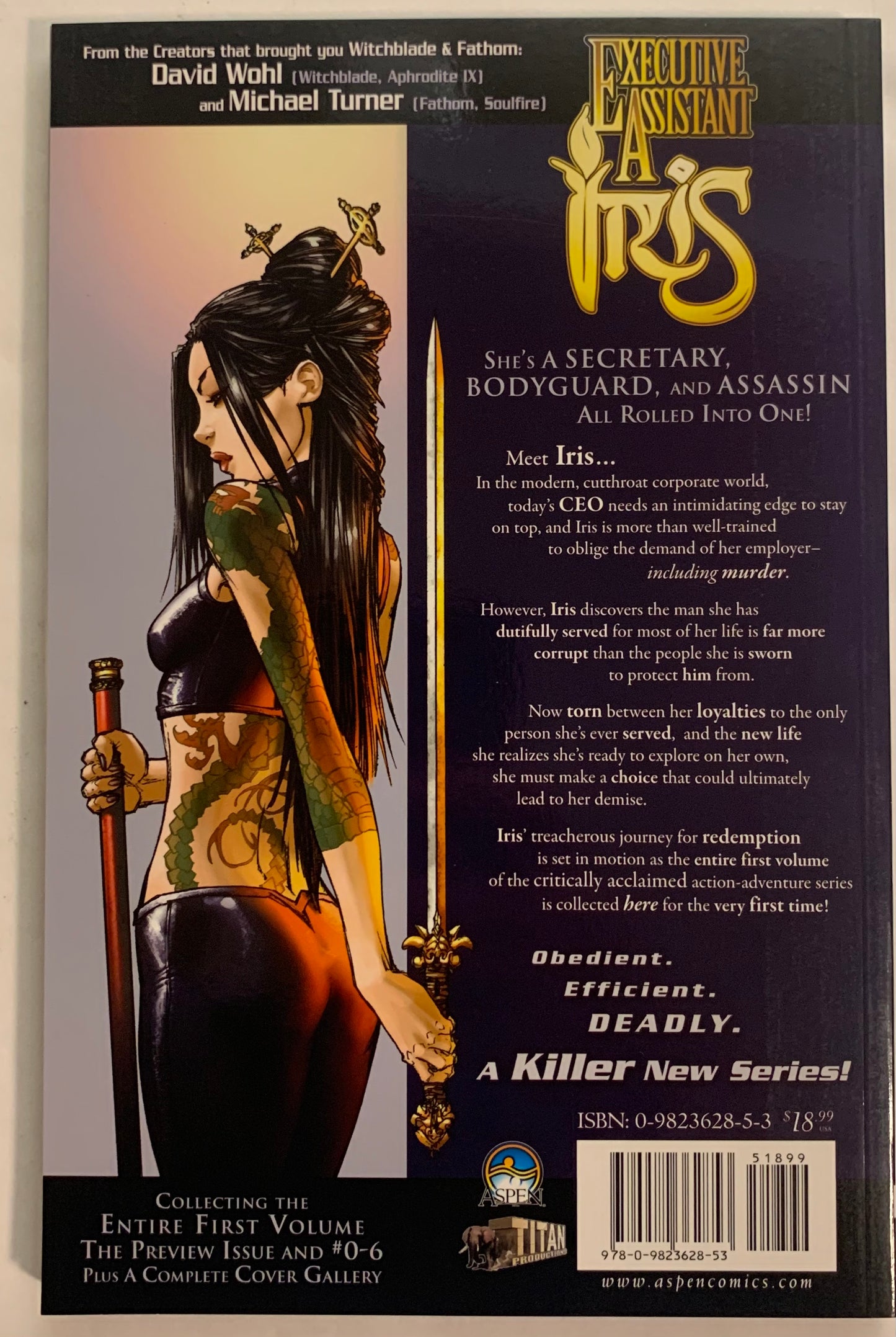 Executive Assistant Iris: The Complete First Volume NM Aspen Comics (pre-owned)