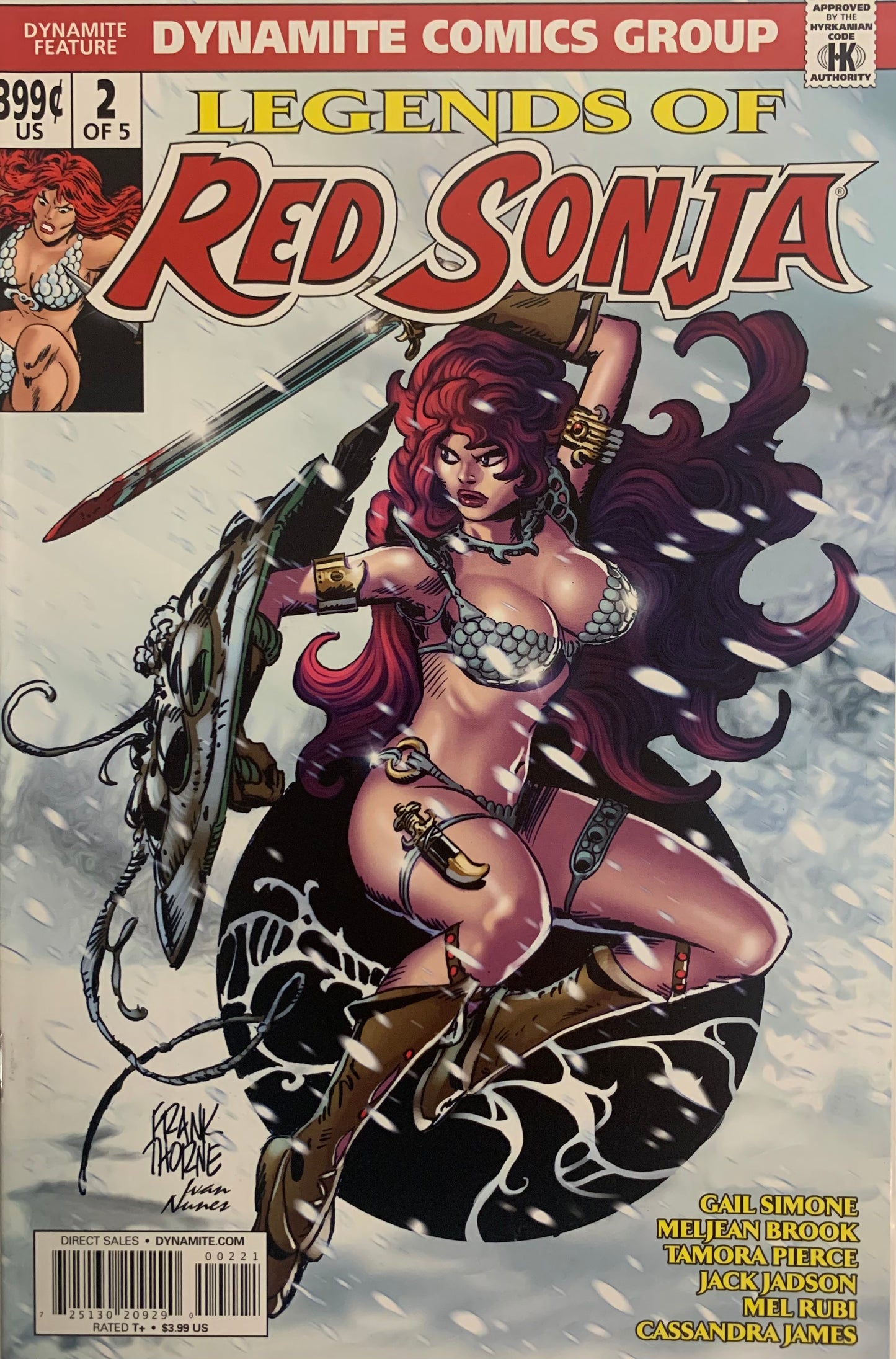 Legends of Red Sonja #2 Cover by Frank Thorne (2013) Dynamite NM (pre-owned)