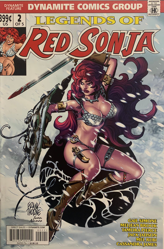 Legends of Red Sonja #2 Cover by Frank Thorne (2013) Dynamite NM (pre-owned)