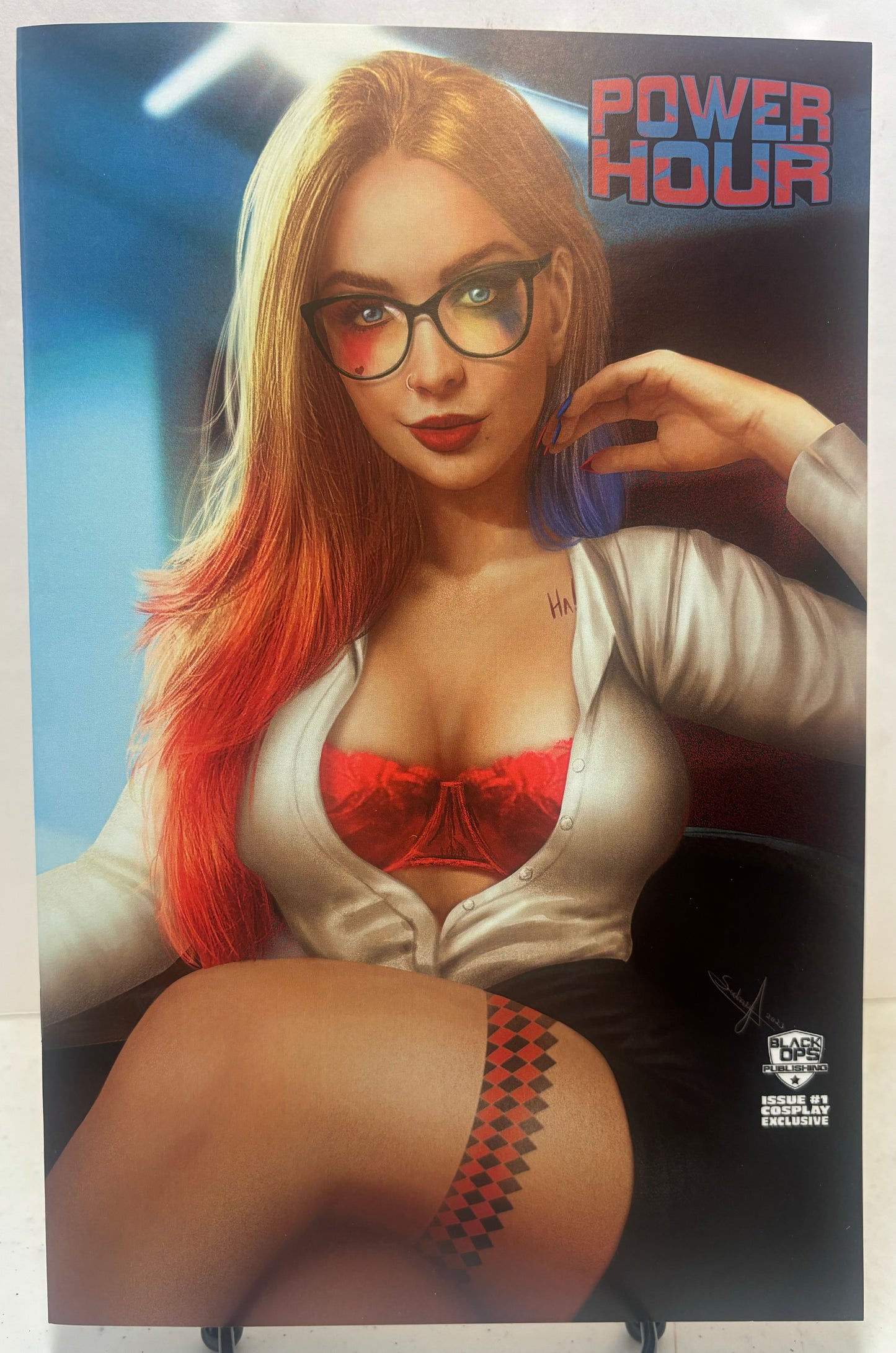 Power Hour 1 Sidney Augusto Harleen Quinzel Harley Quinn Cosplay Trade Dress NM