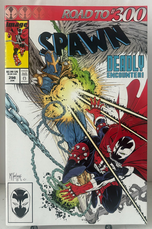 Spawn #298 Homage Cover, Road to #300 Todd Mcfarlane NM