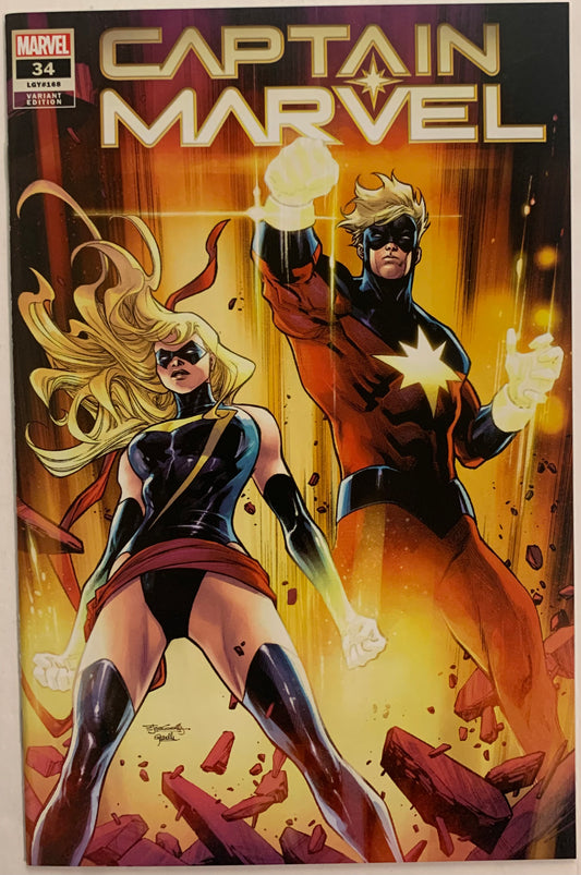 Captain Marvel #34 Key Exclusive Cover Stephen Segovia Cover (pre-owned)