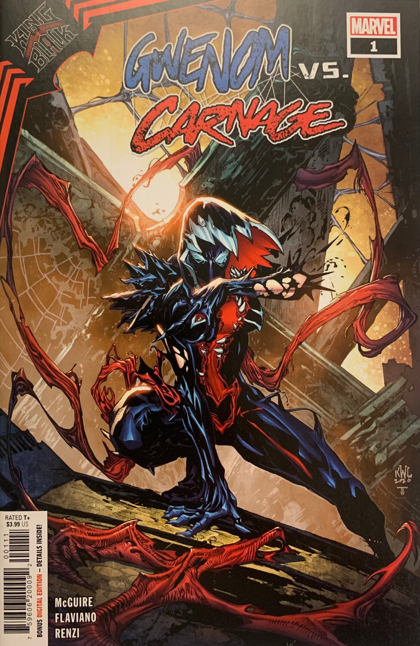 King in Black Gwenom vs. Carnage #1 cover by Ken Lashley NM (pre-owned)