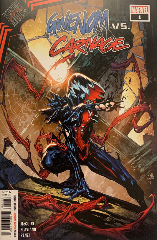 King in Black Gwenom vs. Carnage #1 cover by Ken Lashley NM (pre-owned)