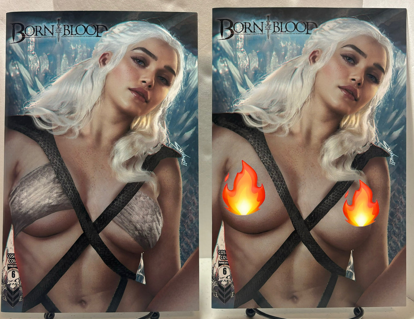 Born Of Blood #6 Shikarii Up Close Armor Naughty & Nice Variants “Mother of Dragons” Daenerys NM