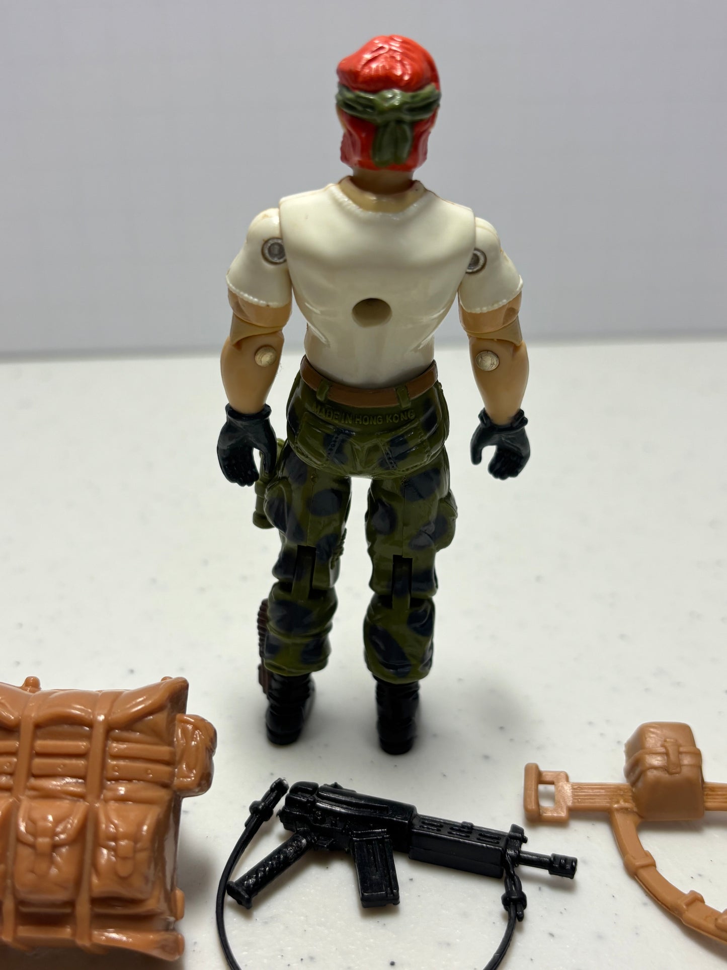 1987 GI Joe Outback w/Flashlight, Backpack, Belt, and Weapon