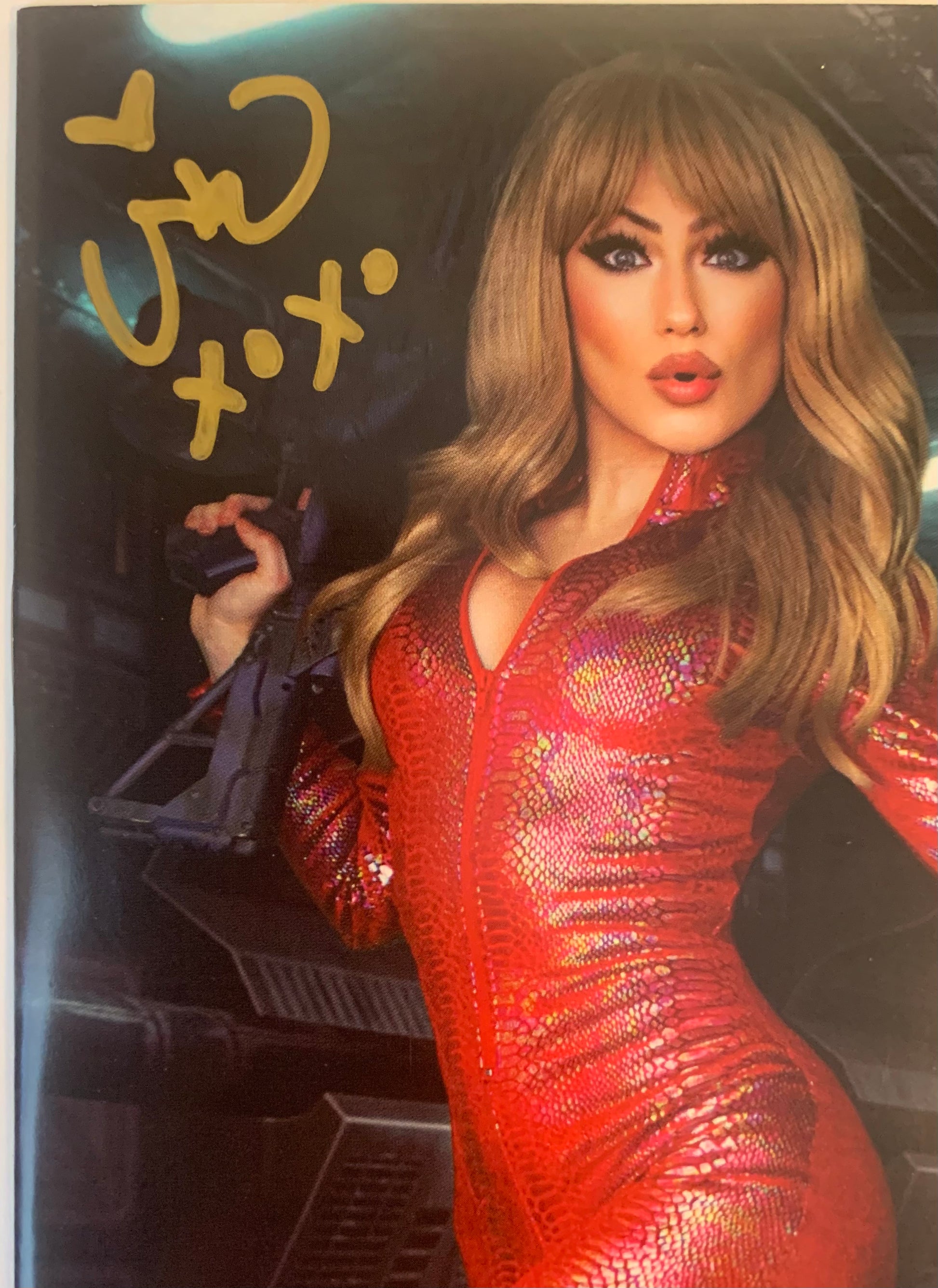 Barbarella 10 Exclusive Cosplay Variant Signed By Rochel Hollon W Co Cosmic Comics Cards