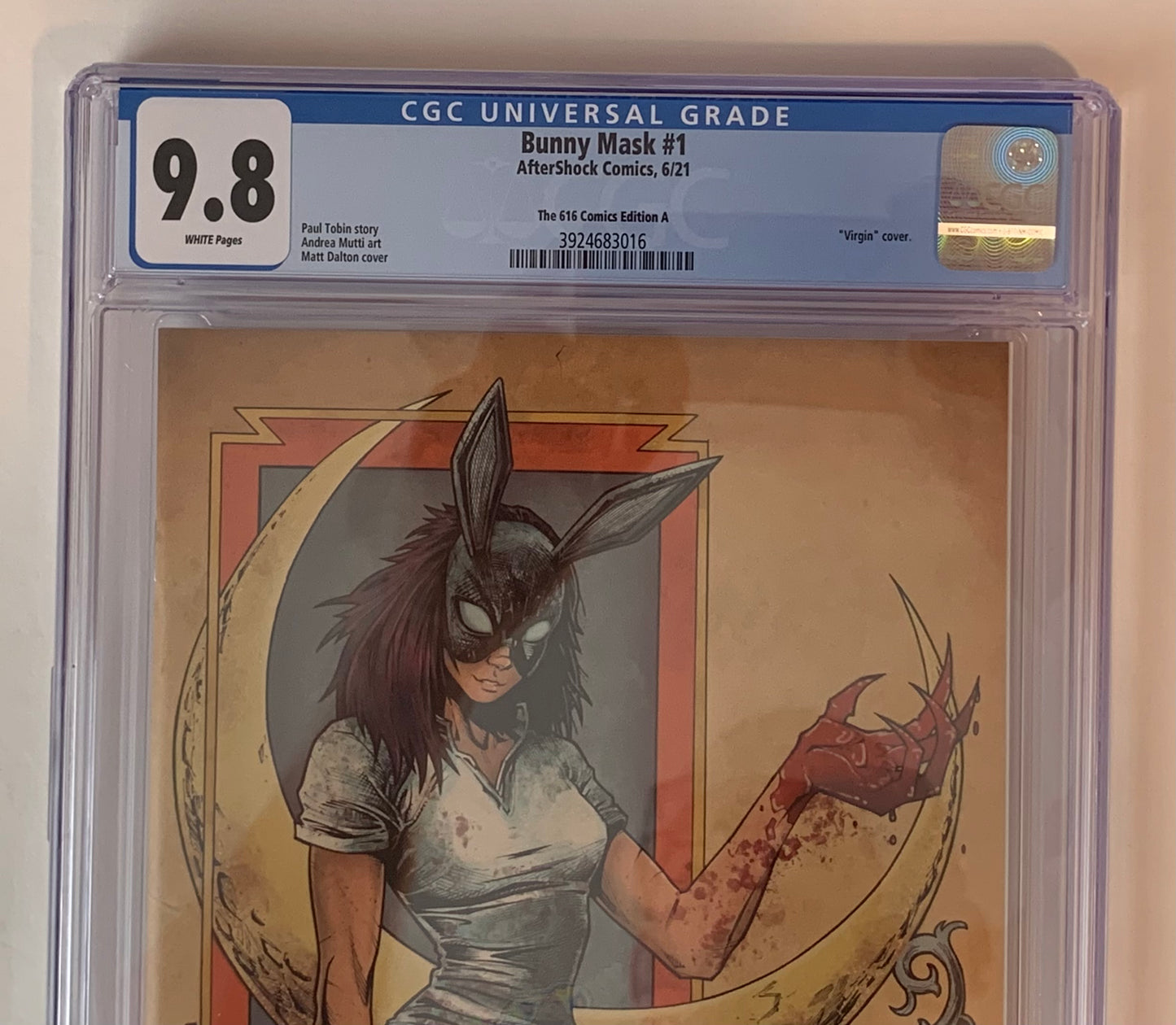 Bunny Mask #1 CGC 9.8 616 Comics Edition A Dalton Virgin Cover Ltd 350 Variant (pre-owned)