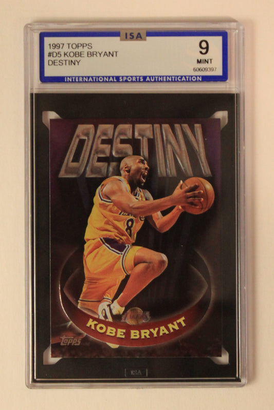 1997 Topps #D5 Kobe Bryant Destiny ISA 9 Mint