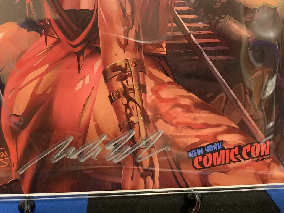 Born of Blood #1 NYCC Preview Virgin Variant Tristarr 4x signed, COA