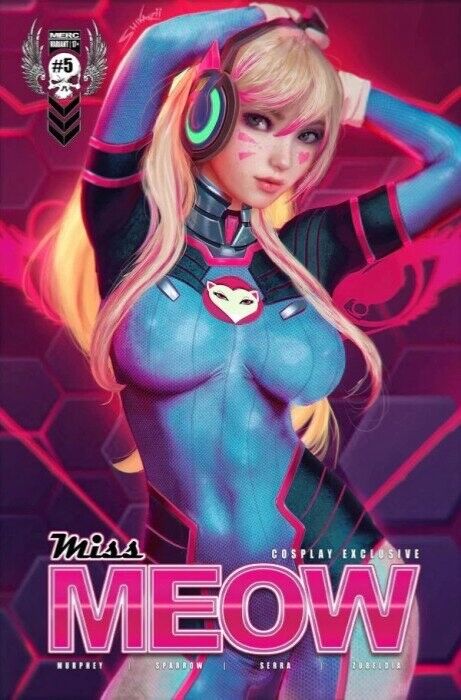 Miss Meow #5 Halloween Cosplay D.Va Shikarii Variant NM