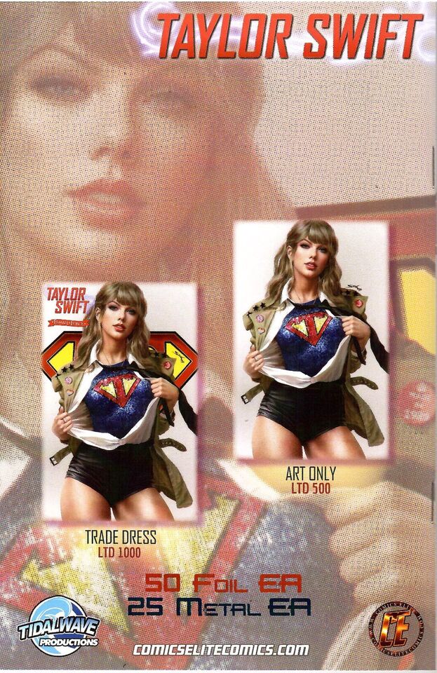 Female Force: Taylor Swift Shikarii Supergirl Trade Dress Variant Ltd to 1000 NM